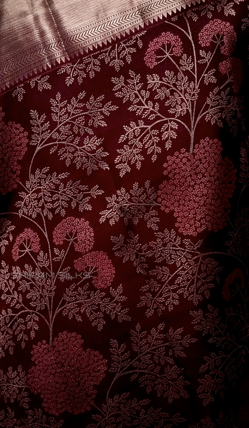 Fancy Malba Silk Orange Saree